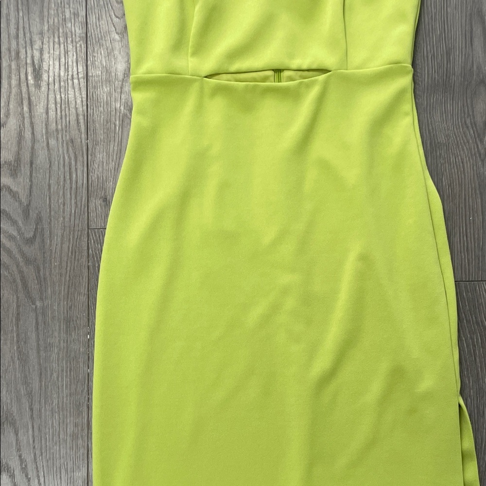 RW & CO Elegant Lime Green Dress SIZE 6 - Picture 6 of 15